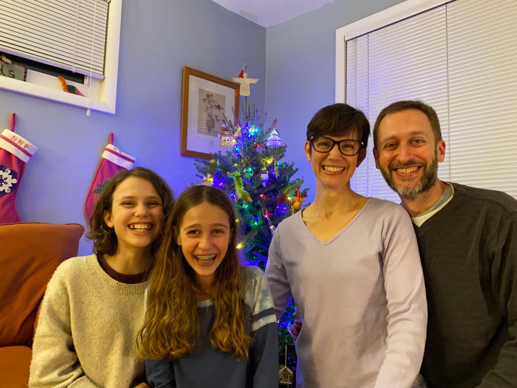 The Pickett family at Christmas, 2025